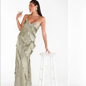 Show me your mumu romance dress - Moss Green